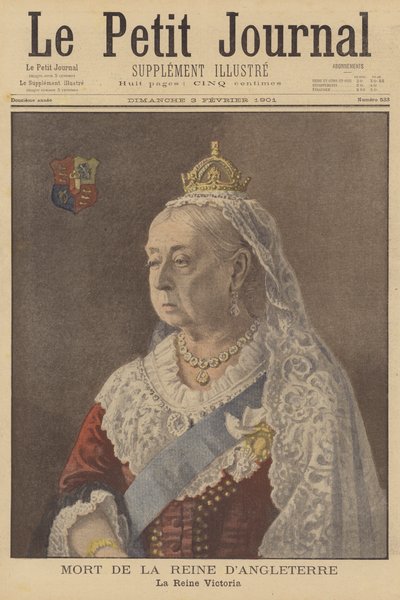 La mort de la reine Victoria - French School